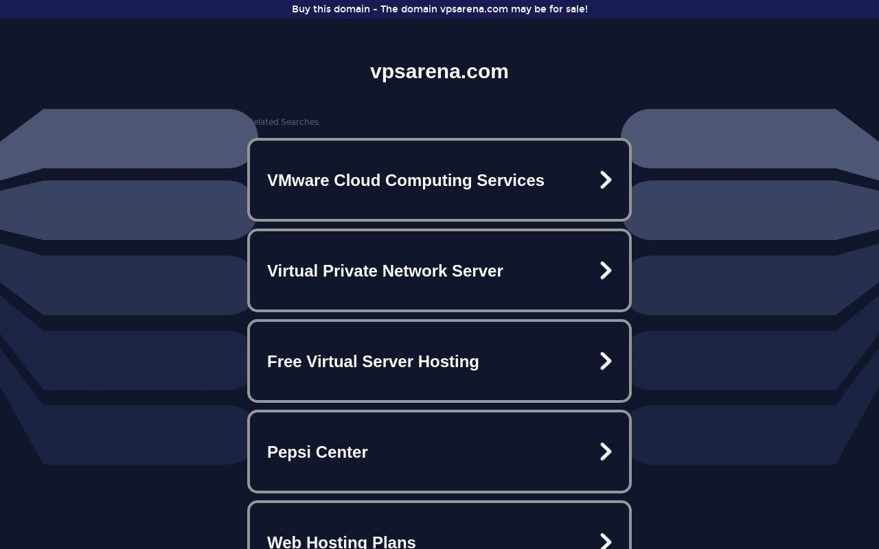 VPSArena 官网截图